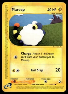 Mareep #093/147 Aquapolis Pokemon Near Mint or Better - Picture 1 of 2