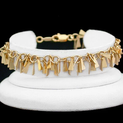 9" Damas Colgante DIJE 14k Oro GL PIE CADENA Moda Tobillera GARANTÍA DE POR VIDA  Foto 1 de 4