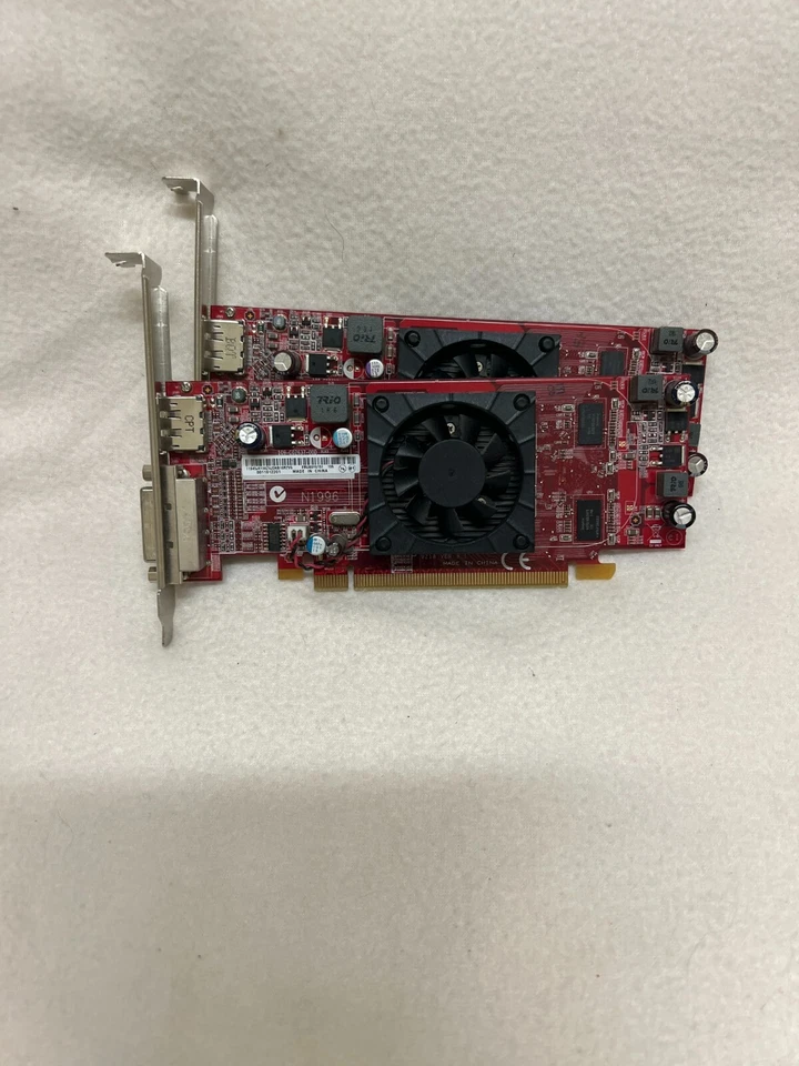 LOT OF 2 AMD RADEON 512MB DVI HDMI PCI-E CARD 109-C02637-00D - Image 1 of 1