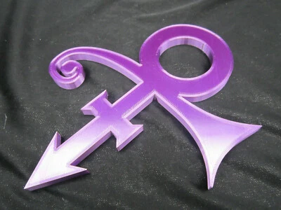 Prince Symbol 3d Wall Art (Purple Silk) - Image 1 of 4