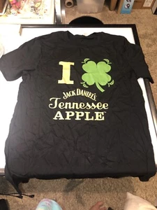 Jack Daniels Black Tennessee Apple T-Shirt, Size Large I CLOVER JACK DANIELS - Picture 1 of 5
