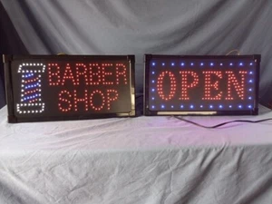 barbershop open light up sign - Picture 1 of 1