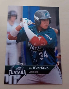 2019/20 Auckland Tuatara KIM WON-SEOK - Hanwha Eagles, Aussie Baseball League - Picture 1 of 2