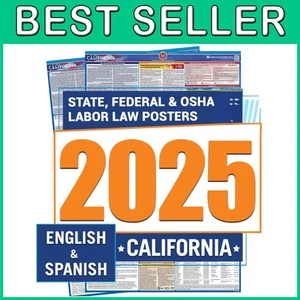 California Labor Law Poster 2025- State, Federal, - Picture 1 of 10
