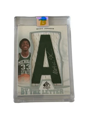 2013-14 SP Authentic By The Numbers MAGIC JOHNSON 3/3 On Card Auto - Image 1 of 2