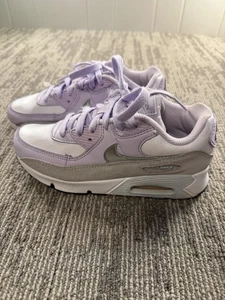Nike Air Max 90 LTR Zapatos Juveniles Talla 3Y Blanco Lila Púrpura Correr CD6867-123 - Imagen 1 de 9