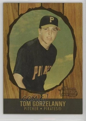 Bowman Heritage Gold Rainbow 2003 primer año 1/1 Tom Gorzelanny #277 novato radiocontrol Foto 1 de 2