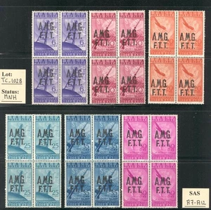 TC_1028. TRIESTE.Blocks 1947 "CINQUANT.INVENZIONE RADIO" air set. Sc. C1-C6 MNH - Picture 1 of 1