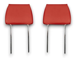 Poggiatesta Forma Normale Posteriore Rosso Vera per Mercedes W114 W115 W116 W108 - Foto 1 di 11