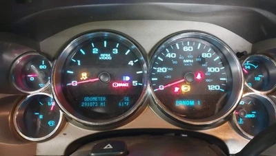 Silverado 3500 2012-2014 OE velocímetro calibre grupo 291 k millas Chevrolet Foto 1 de 4