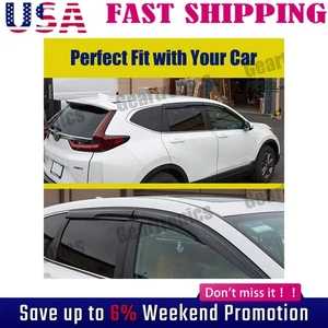 For 2012-2017 Honda CRV CR-V Mugen Style Window Visors Sun Rain Guards - Picture 1 of 12