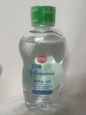 Óleo de bebê Johnson’s com aloe e vitamina E 14 oz corpo pele de bebê novo lacrado - Imagem 1 de 3