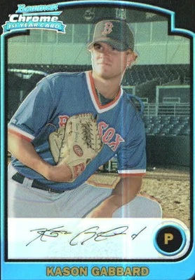 2003 Bowman Chrome Refractors #215 Kason Gabbard RC Rookie Card - Image 1 of 2