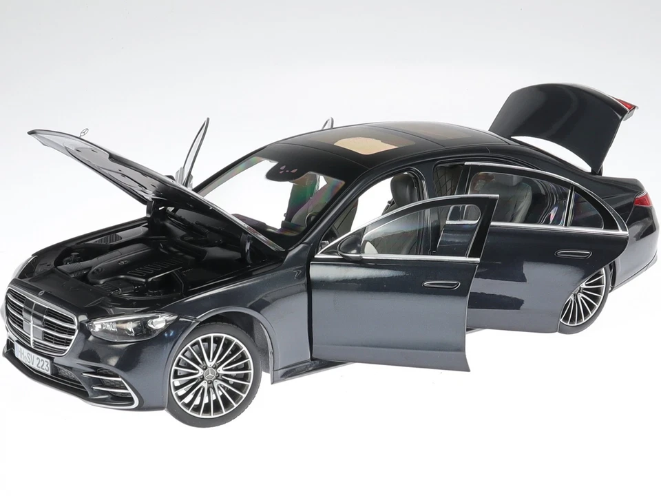 183800 Mercedes S-Class AMG Line W223 Anthracite Blue Norev 1/18