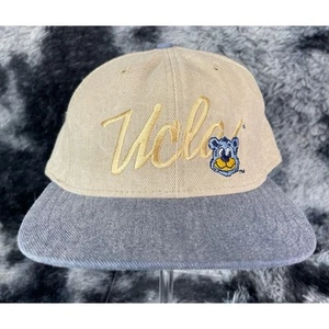 Vintage UCLA Bruins Pro-Line Script Joe Bruin Mascot Strapback Hat OS NWT - Picture 1 of 3