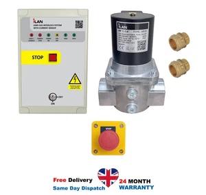 iLAN Gasverriegelung mit eingebauten Lüfterstromsensoren 1,1/4" Gasmagnetventil - Bild 1 von 5