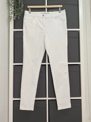 Next Skinny Jeans Size 14 Reg White Stretchy Pockets Cotton Mix W32 L28 - Image 1 of 4