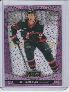 2024-25 O-Pee-Chee Platinum - Jake Sanderson #111 Violet Pixels /299 - Picture 1 of 2