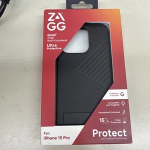 ZAGG Denali Snap iPhone 15 Pro etui z podpórką - czarne - Zdjęcie 1 z 4
