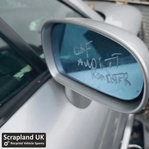 Audi TT 8N (Mk1) Facelift 02-06 Roadster silber Fahrerseite elektrischer Außenspiegel - Bild 1 von 3