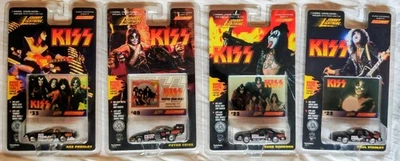 Johnny Lightning Kiss 1997 juego completo de 4 coches diecast y tarjetas sellado Mosc MT Foto 1 de 4