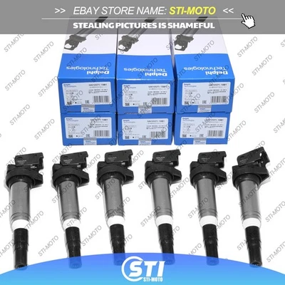 6Pcs Ignition Coils For BMW Models Replace Delphi Coils GN10571 0221504470 - Image 1 of 4