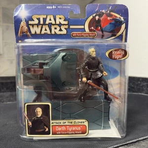 Star Wars Attack of the Clones Action Figures 2002 Count Dooku Deluxe Swoop D30 - Picture 1 of 10