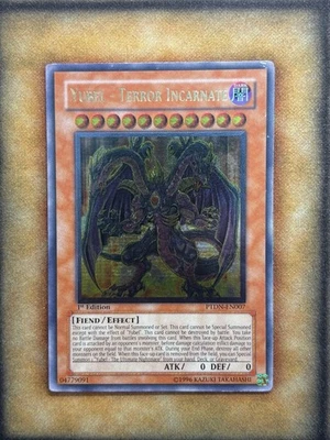 Yugioh Yubel - Terror Incarnate PTDN-EN007 Ultimate Rare 1st Ed LP - Image 1 of 4
