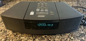 BOSE Wave AM/FM Radio CD Player Alarm Clock AWRC-1G Black NO REMOTE Tested - Picture 1 of 3
