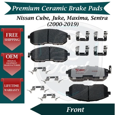 NEW OE Front Ceramic Brake Pads Kit For 2000-2019 Nissan Cube Juke Maxima Sentra — 第 1/4 张图片