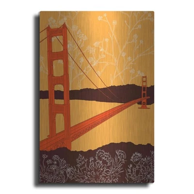 'Golden Gate Bridge - Headlands' de Shane Donahue, arte de pared de metal, 24"x36" Foto 1 de 4