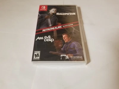 Halloween & Ash vs Evil Dead Retro Realms Double Feature Nintendo Switch new - Image 1 of 2