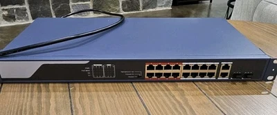PoE-SW1602N 16 PoE Port Switch w/2 Gb Uplink & 2 SFP 10/100Mbps 820ft Auto-MDIX - Image 1 of 4