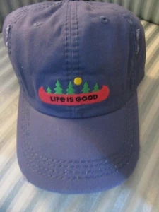 NWTS..LIFE IS GOOD SUNWASHED  EMBROIDERED.. "CANOE LANDSCAPE ..CHILL CAP...(OS) - Picture 1 of 3