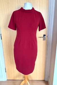 Paul Costelloe Ladies Dress 12 Boat Collar Smart Work Office Occasion Business - Picture 1 of 9