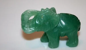 AVENTURINE ELEPHANT 42GR 2."X .1 2.5"" LA0720 H - Picture 1 of 4