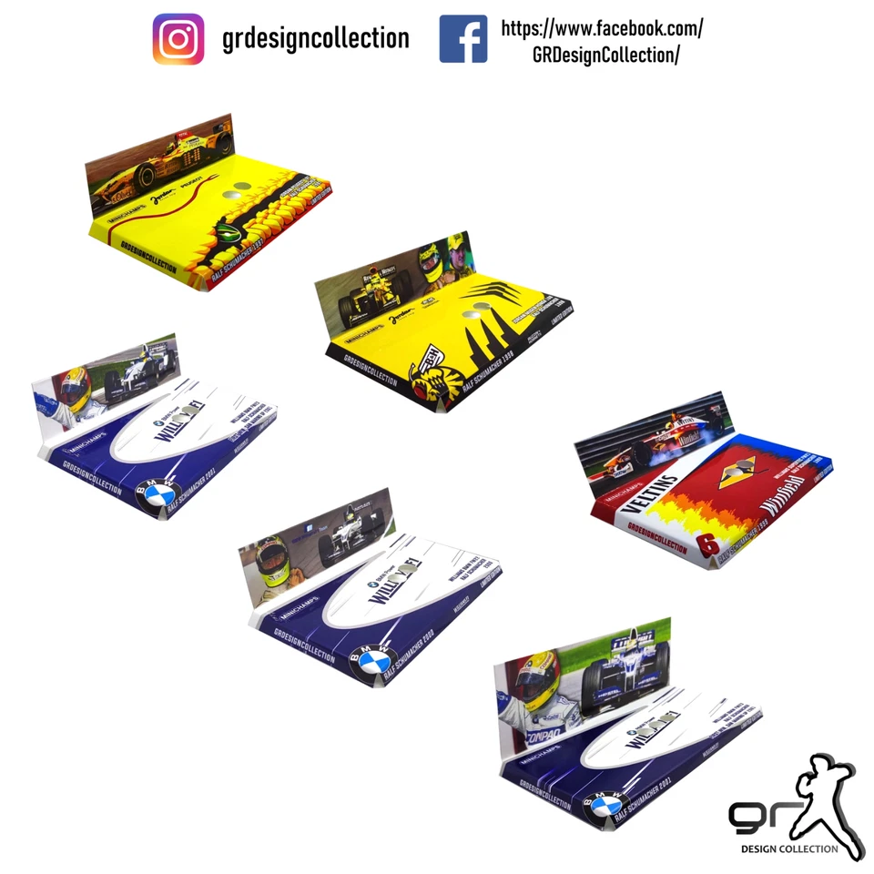 [F1 Minichamps] RALF SCHUMACHER COLLECTION Pack CUSTOM INLAY / 1:43 - Immagine 1 di 1