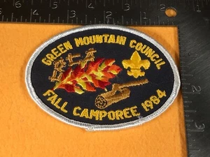K1-39 BOY SCOUTS OF AMERICA PATCH - GREEN MOUNTAIN COUNCIL FALL CAMPOREE 1984 - Picture 1 of 2