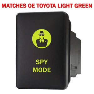 SPY MODE 9B91NG Push switch 12volt For Toyota OEM Tacoma LED NEW GREEN - Picture 1 of 1