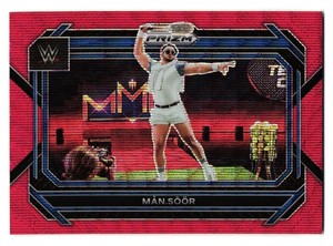 2023 Panini Prizm WWE Ruby Wave Prizm #65 Man Soor