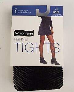 NO NONSENSE Fashion Black Fishnet Tights Size M/L