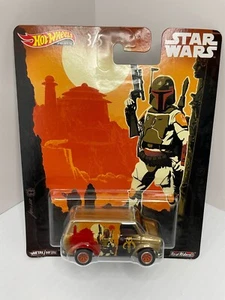 Hot Wheels Premium Star Wars BOBA FETT Ford Transit Supervan Real Riders - Picture 1 of 3