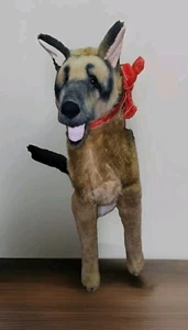 HUGE Melissa Doug Large German Shepherd Plush Dog Lifelike Stuffed Animal GIFT - Picture 1 of 7