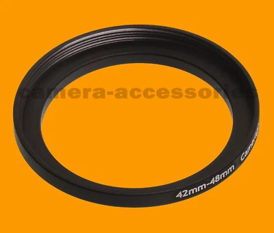 42mm to 48mm 42-48 Stepping Step Up Filter Ring Adapter 42-48mm 42mm-48mm (UK) - Image 1 of 2