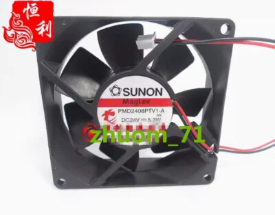 1PC SUNON PMD2408PTV1-A 24V 5.3W 3-Pin 8025 Case radiator Fan - Image 1 of 2