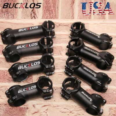 31.8mm Stem 6/7/17/22 Degree Aluminum/Carbon Mountain Road Bike 60-120mm Stems - Image 1 of 4