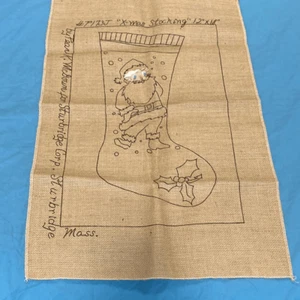 Christmas Stock by Pearl K McGown Sturbridge Rug Hooking Vintage - Picture 1 of 8