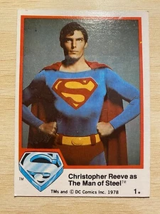 1978 Topps Superman The Movie Trading Card #2 Christopher Reeve Man Of Steel - Picture 1 of 2