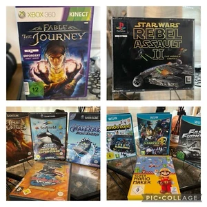 Spiele Konvolut Sammlung Xbox PlayStation GameCube Wii U Mario Star Wars Games - Bild 1 von 16