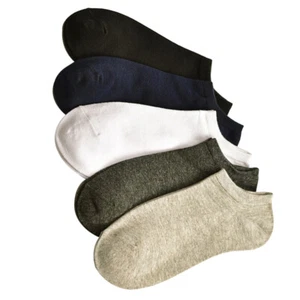 5 Pairs Ankle Socks Thin Ventilation Clothes Accessory Non- Socks Men - Picture 1 of 8